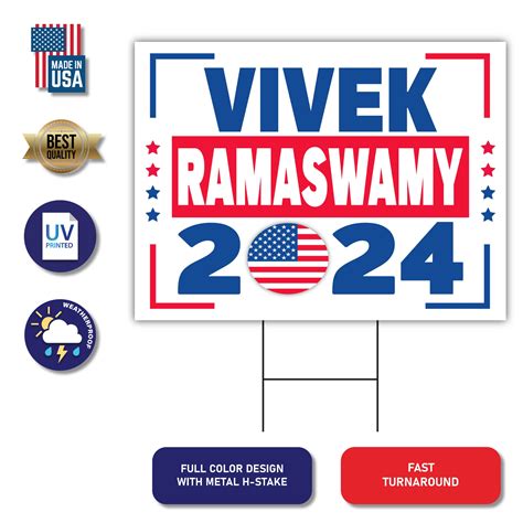 vivek2024|vivek 2024 yard sign.